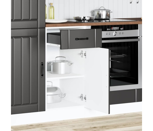 Virtuves Apakšējai Skapītis, Lucca, Melns, Inženierijas Koks Vidaxl