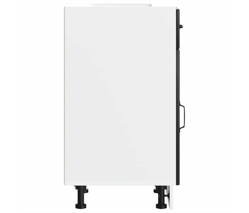 Virtuves Apakšējai Skapītis, Lucca, Melns, Inženierijas Koks Vidaxl