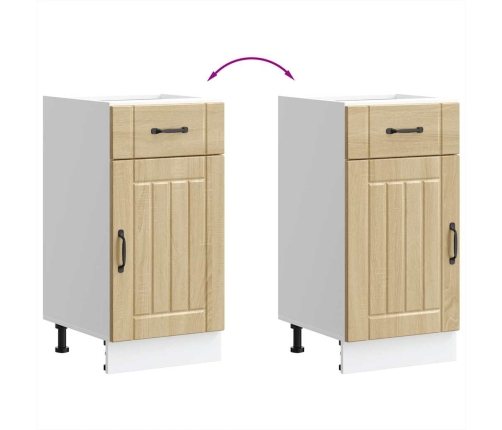 Virtuves Apakšējai Skapītis, Lucca, Ozolkoka Krāsa Vidaxl