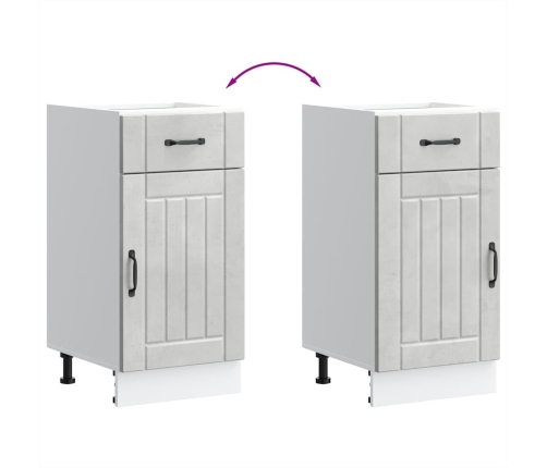 Virtuves Apakšējai Skapītis, Lucca, Betona Pelēks Vidaxl