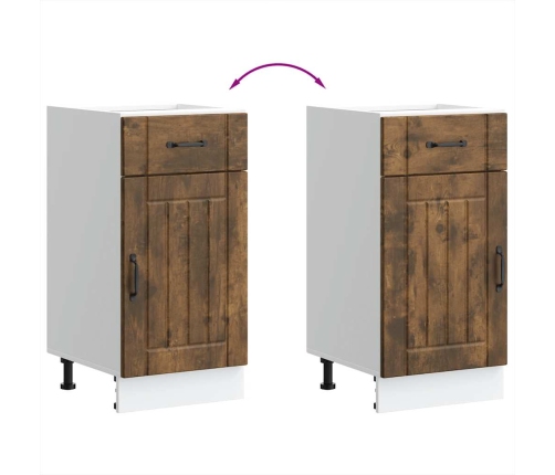 Virtuves Apakšējai Skapītis, Lucca, Ozolkoka Krāsa Vidaxl