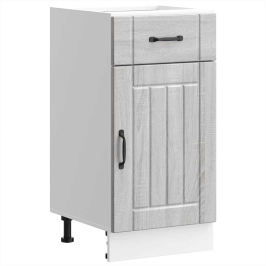 Virtuves Apakšējai Skapītis, Lucca, Pelēka Ozolkoka Krāsa Vidaxl