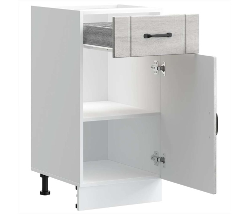 Virtuves Apakšējai Skapītis, Lucca, Pelēka Ozolkoka Krāsa Vidaxl