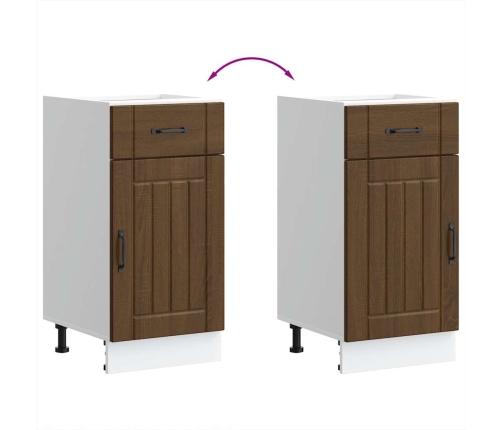 Virtuves Apakšējai Skapītis, Lucca, Ozolkoka Krāsa Vidaxl