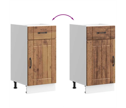 Virtuves Apakšējai Skapītis, Lucca, Veca Koka Vidaxl