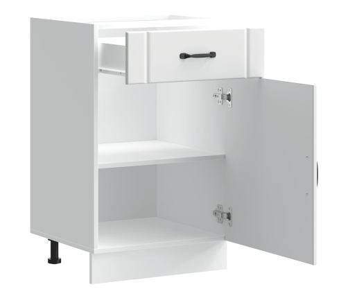Virtuves Apakšējai Skapītis, Lucca, Balts, Inženierijas Koks Vidaxl