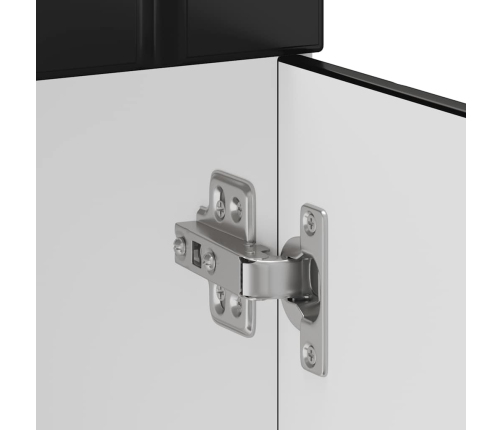 Virtuves Apakšējai Skapītis, Lucca, Melns, Inženierijas Koks Vidaxl