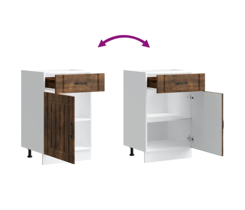 Virtuves Apakšējai Skapītis, Lucca, Ozolkoka Krāsa Vidaxl