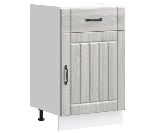 Virtuves Apakšējai Skapītis, Lucca, Pelēka Ozolkoka Krāsa Vidaxl