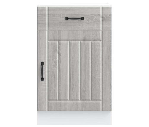 Virtuves Apakšējai Skapītis, Lucca, Pelēka Ozolkoka Krāsa Vidaxl