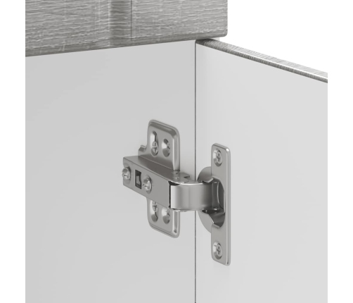 Virtuves Apakšējai Skapītis, Lucca, Pelēka Ozolkoka Krāsa Vidaxl