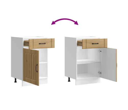 Virtuves Apakšējai Skapītis, Lucca, Koka Karas Vidaxl