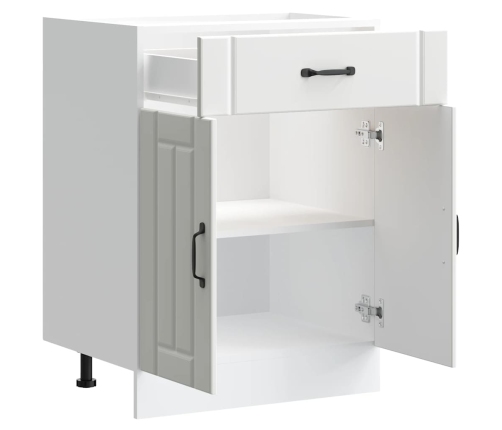 Virtuves Apakšējai Skapītis, Lucca, Balts, Inženierijas Koks Vidaxl