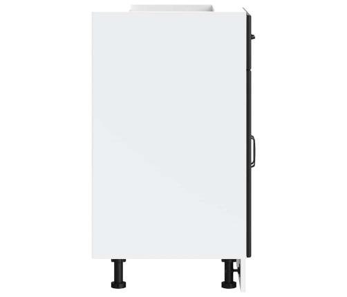 Virtuves Apakšējai Skapītis, Lucca, Melns, Inženierijas Koks Vidaxl