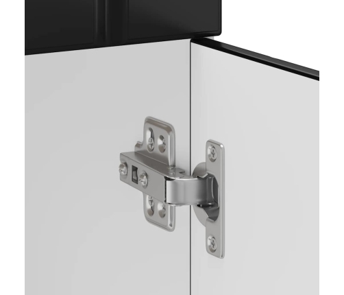 Virtuves Apakšējai Skapītis, Lucca, Melns, Inženierijas Koks Vidaxl