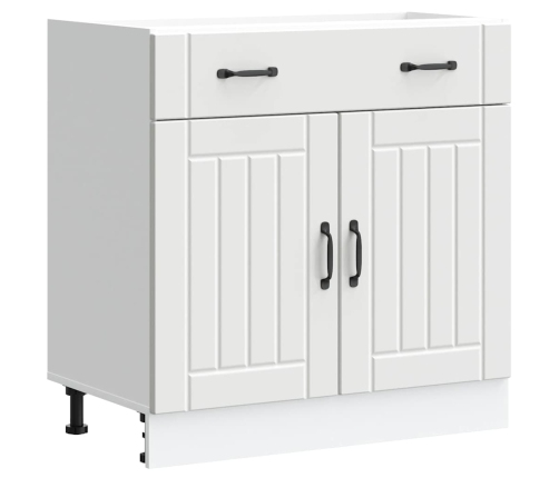 Virtuves Apakšējai Skapītis, Lucca, Balts, Inženierijas Koks Vidaxl