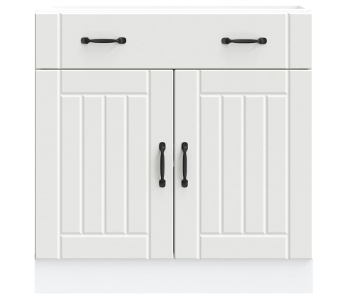 Virtuves Apakšējai Skapītis, Lucca, Balts, Inženierijas Koks Vidaxl