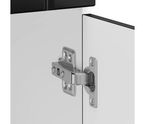 Virtuves Apakšējai Skapītis, Lucca, Melns, Inženierijas Koks Vidaxl