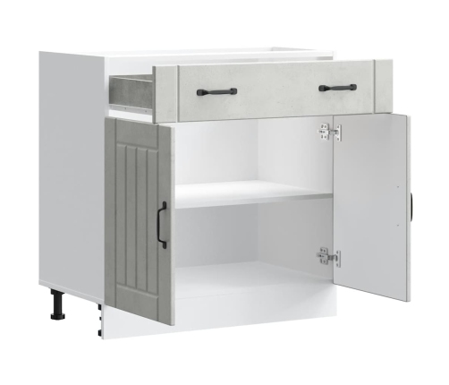 Virtuves Apakšējai Skapītis, Lucca, Betona Pelēks Vidaxl