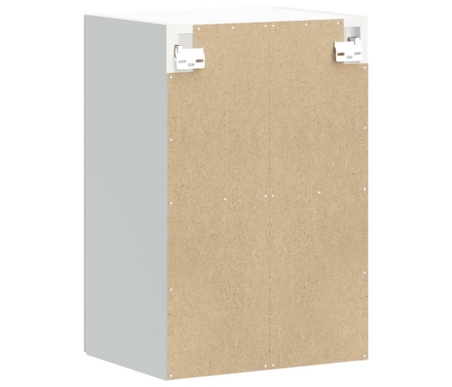 Virtuves Sienas Skapis Ar Stikla Durvīm Lucca High Gloss White Vidaxl