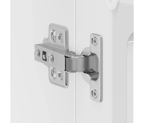 Virtuves Sienas Skapis Ar Stikla Durvīm Lucca High Gloss White Vidaxl