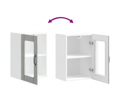 Virtuves Sienas Skapis Ar Stikla Durvīm 