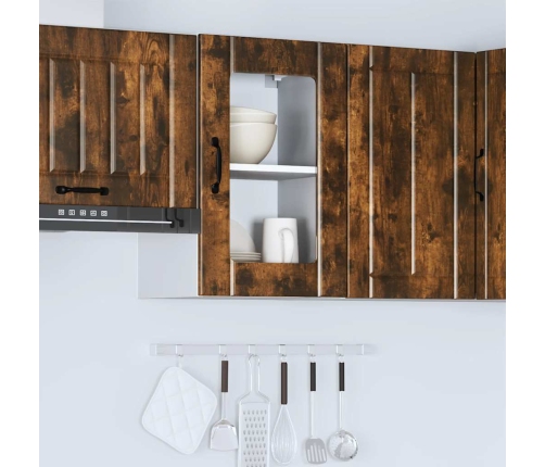 Virtuves Sienas Skapis Ar Stikla Durvīm 