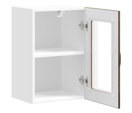 Virtuves Sienas Skapis Ar Stikla Durvīm 