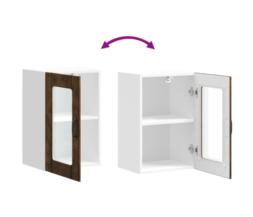 Virtuves Sienas Skapis Ar Stikla Durvīm 