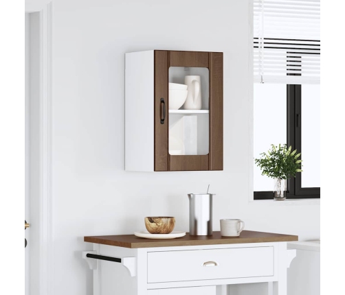 Virtuves Sienas Skapis Ar Stikla Durvīm 