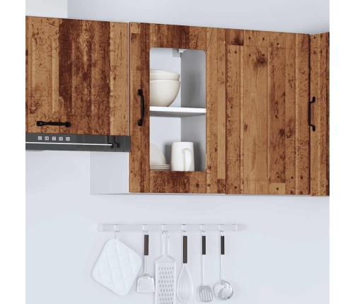 Virtuves Sienas Skapis Ar Stikla Durvīm 