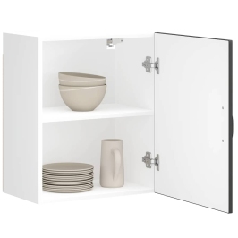 Virtuves Sienas Skapis "Lucca" Black Engineered Wood Vidaxl