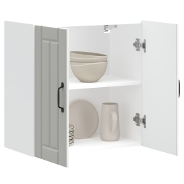 Virtuves Sienas Skapis "Lucca" White Engineered Wood Vidaxl