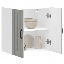 Virtuves Sienas Skapis "Lucca" Betona Pelēks Inženierijas Koks Vidaxl