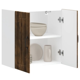 Virtuves Sienas Skapis "Lucca" Kūpināts Ozola Inženierijas Koks Vidaxl