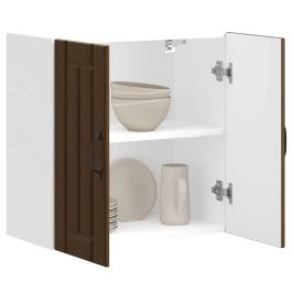 Virtuves Sienas Skapis "Lucca" Brūns Ozols Engineered Wood Vidaxl