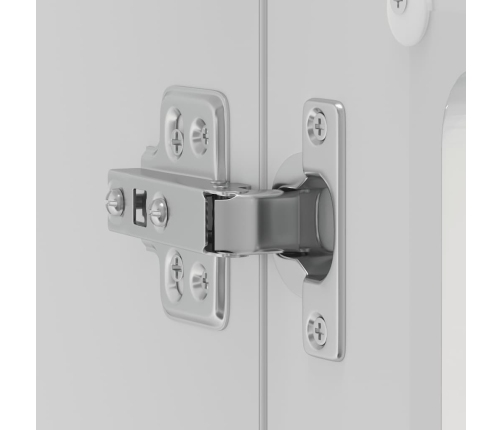 Virtuves Sienas Skapis Ar Stikla Durvīm Lucca Spīdīgi Balta Vidaxl