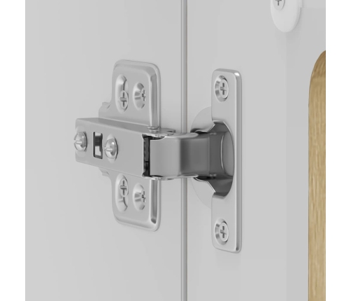 Virtuves Sienas Skapis Ar Stikla Durvīm Lucca Ozolkoka Krāsa Vidaxl