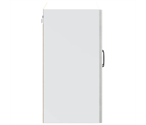 Virtuves Sienas Skapis Ar Stikla Durvīm Lucca Betona Pelēks Vidaxl