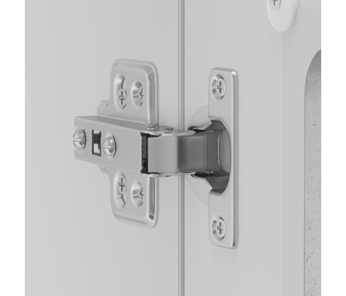 Virtuves Sienas Skapis Ar Stikla Durvīm Lucca Betona Pelēks Vidaxl