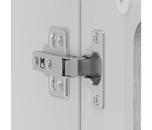 Virtuves Sienas Skapis Ar Stikla Durvīm Lucca Pelēka Koka Vidaxl