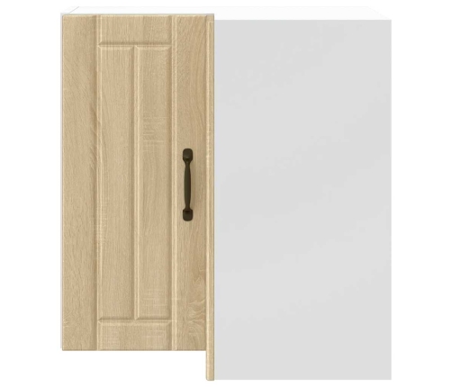 vidaXL virtuves sienas stūra skapis Lucca ozolkoka inženierijas koks