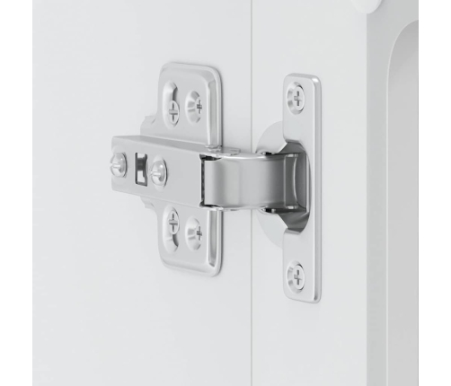 vidaXL virtuves sienas skapis ar stikla durvīm Lucca balts