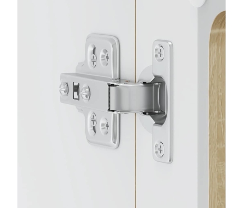 vidaXL virtuves sienas skapis ar stikla durvīm Lucca ozolkoka krāsa