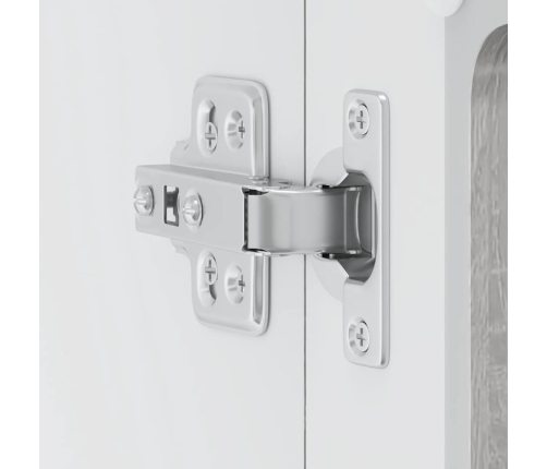 vidaXL virtuves sienas skapis ar stikla durvīm Lucca pelēka koka