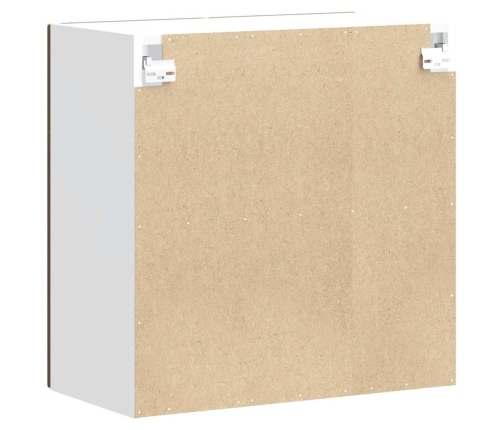 Virtuves Sienas Skapis Ar Stikla Durvīm Lucca Brūna Ozola Vidaxl