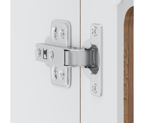 Virtuves Sienas Skapis Ar Stikla Durvīm Lucca Veca Koka Vidaxl