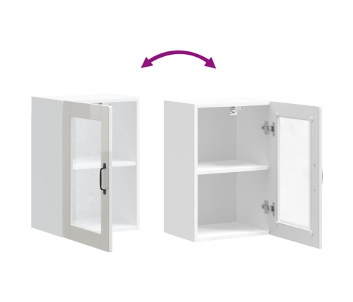 Virtuves Sienas Skapis Ar Stikla Durvīm 