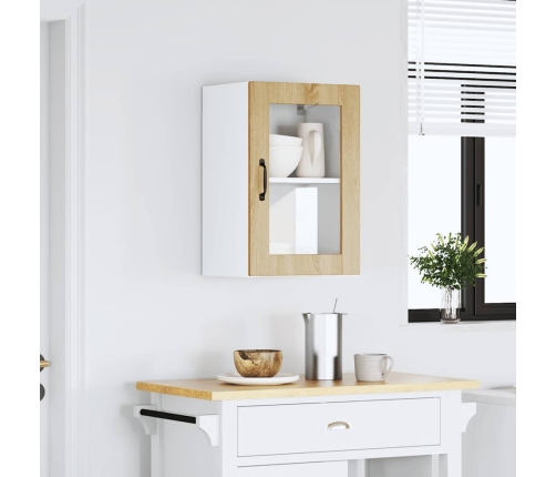 vidaXL virtuves sienas skapis ar stikla durvīm 