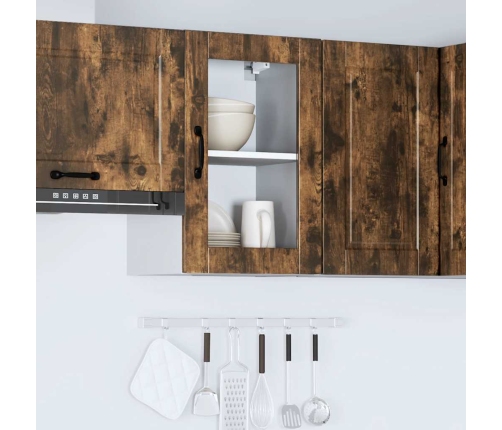 vidaXL virtuves sienas skapis ar stikla durvīm 